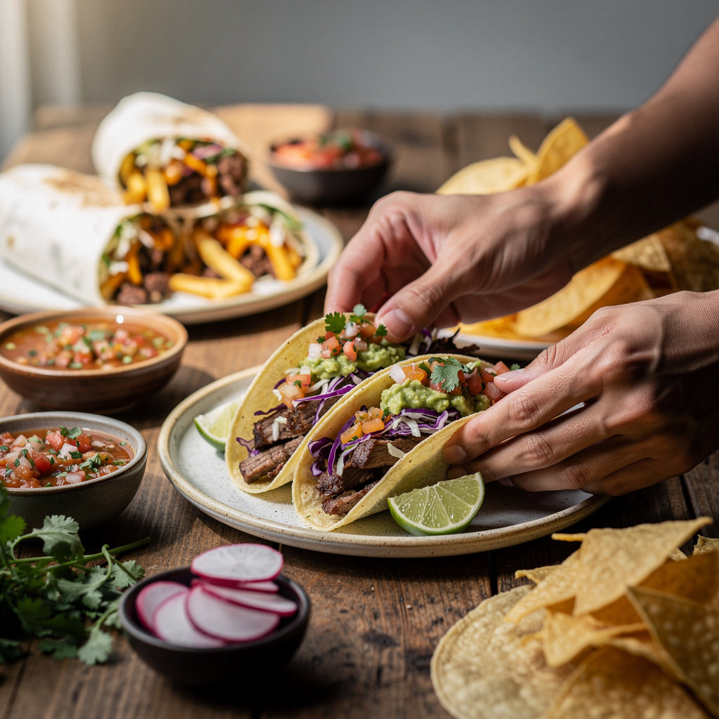La Perla Cocina Mexicana #3 street tacos carne asada carnitas pollo al pastor